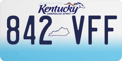 KY license plate 842VFF