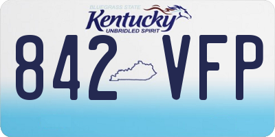 KY license plate 842VFP