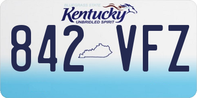 KY license plate 842VFZ