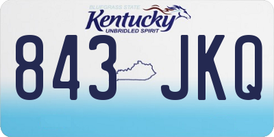 KY license plate 843JKQ