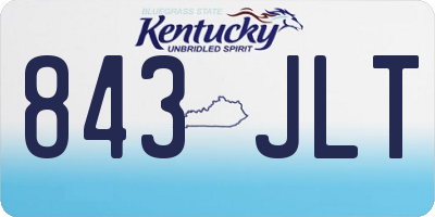 KY license plate 843JLT