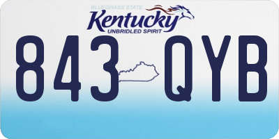 KY license plate 843QYB