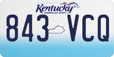 KY license plate 843VCQ