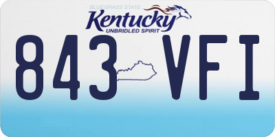 KY license plate 843VFI