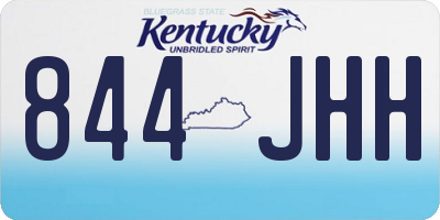 KY license plate 844JHH