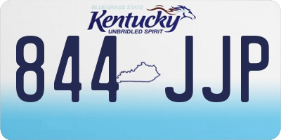 KY license plate 844JJP