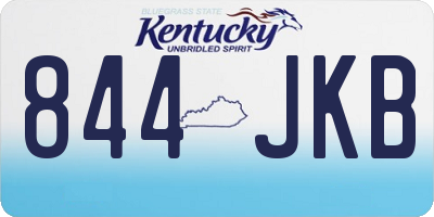 KY license plate 844JKB