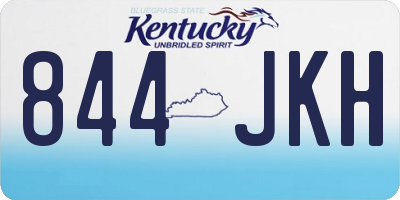 KY license plate 844JKH