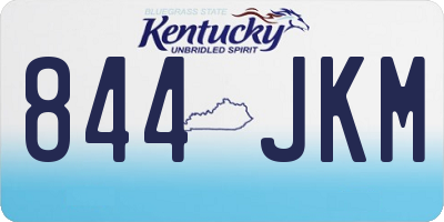 KY license plate 844JKM