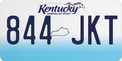 KY license plate 844JKT