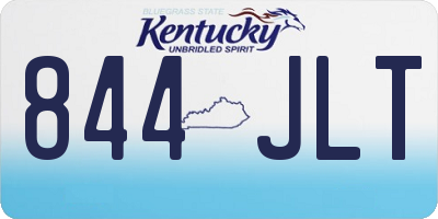 KY license plate 844JLT
