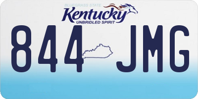 KY license plate 844JMG