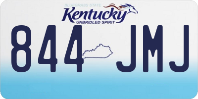 KY license plate 844JMJ