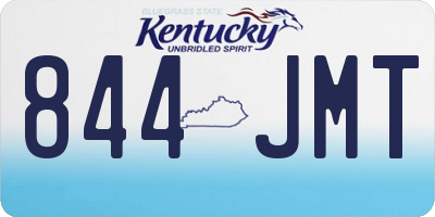 KY license plate 844JMT