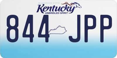 KY license plate 844JPP