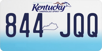 KY license plate 844JQQ
