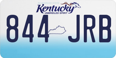 KY license plate 844JRB