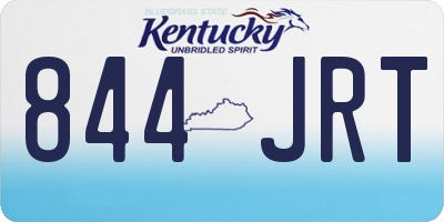 KY license plate 844JRT