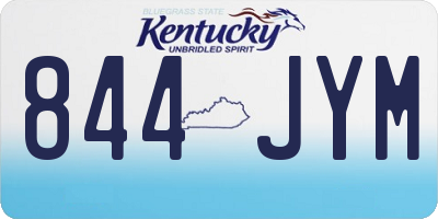 KY license plate 844JYM