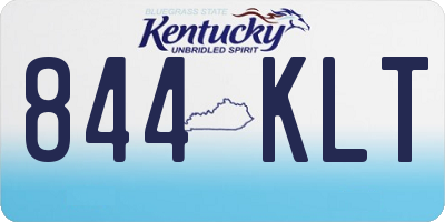 KY license plate 844KLT