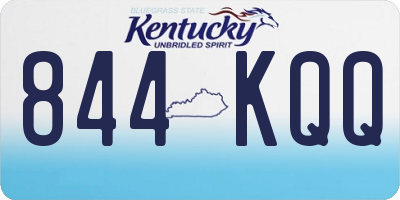 KY license plate 844KQQ