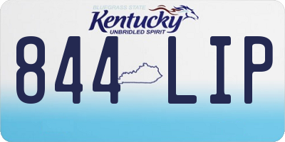 KY license plate 844LIP
