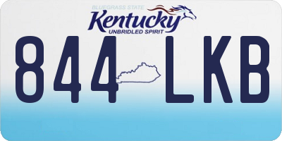 KY license plate 844LKB