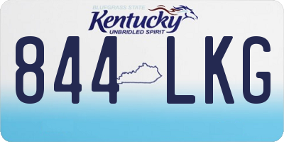 KY license plate 844LKG