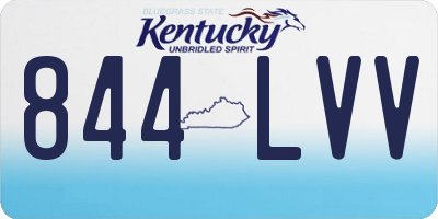 KY license plate 844LVV