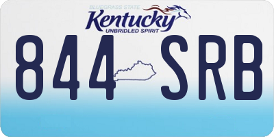 KY license plate 844SRB