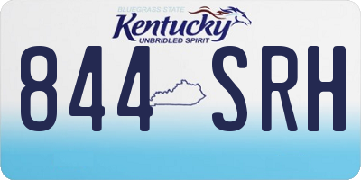 KY license plate 844SRH