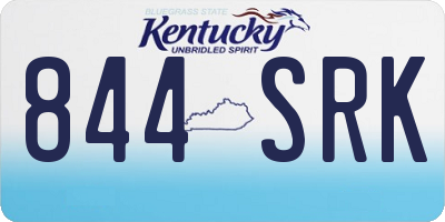 KY license plate 844SRK