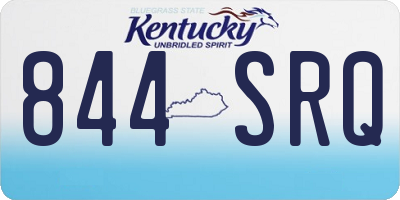 KY license plate 844SRQ