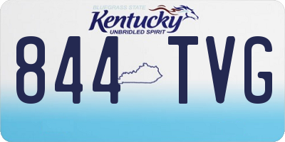 KY license plate 844TVG