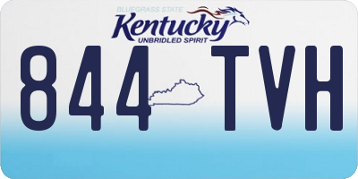 KY license plate 844TVH