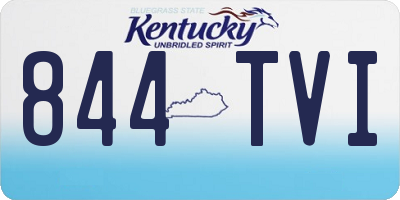 KY license plate 844TVI