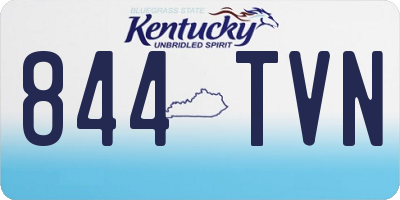 KY license plate 844TVN