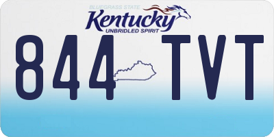 KY license plate 844TVT