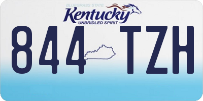 KY license plate 844TZH
