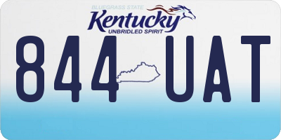 KY license plate 844UAT