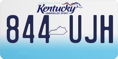 KY license plate 844UJH