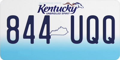 KY license plate 844UQQ