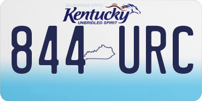 KY license plate 844URC