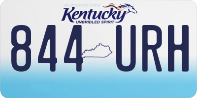 KY license plate 844URH
