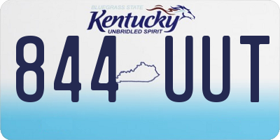KY license plate 844UUT