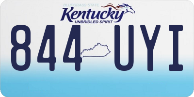 KY license plate 844UYI