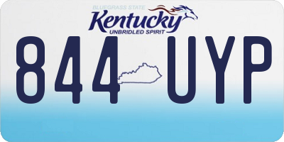 KY license plate 844UYP