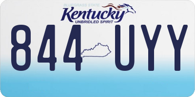 KY license plate 844UYY