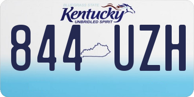 KY license plate 844UZH
