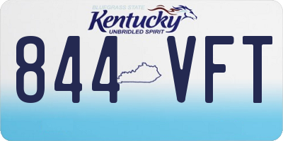 KY license plate 844VFT